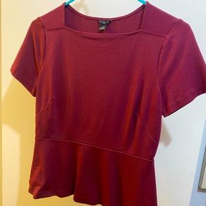 Burgundy blouse